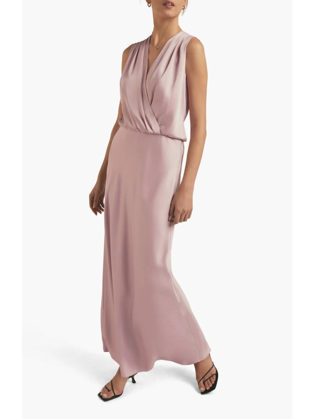 NWT Favorite Daughter Lilac Nita Sleeveless V-Neck Satin Maxi Dress • Size XL